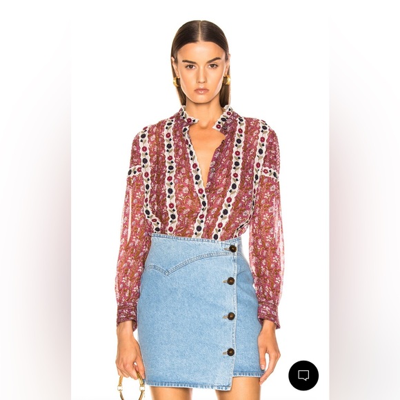 NWT Sea New York Bella Blouse in Orchid - Picture 2 of 10